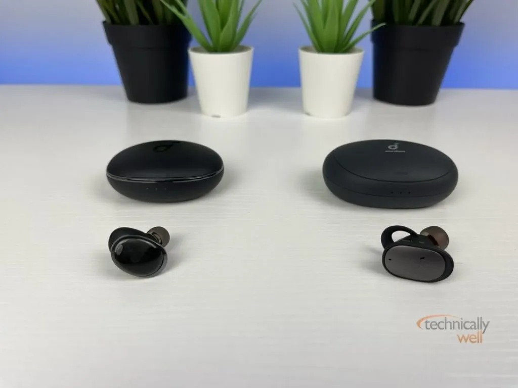 Comparison picture of Liberty 3 Pro on the left; Liberty 2 Pro on the right