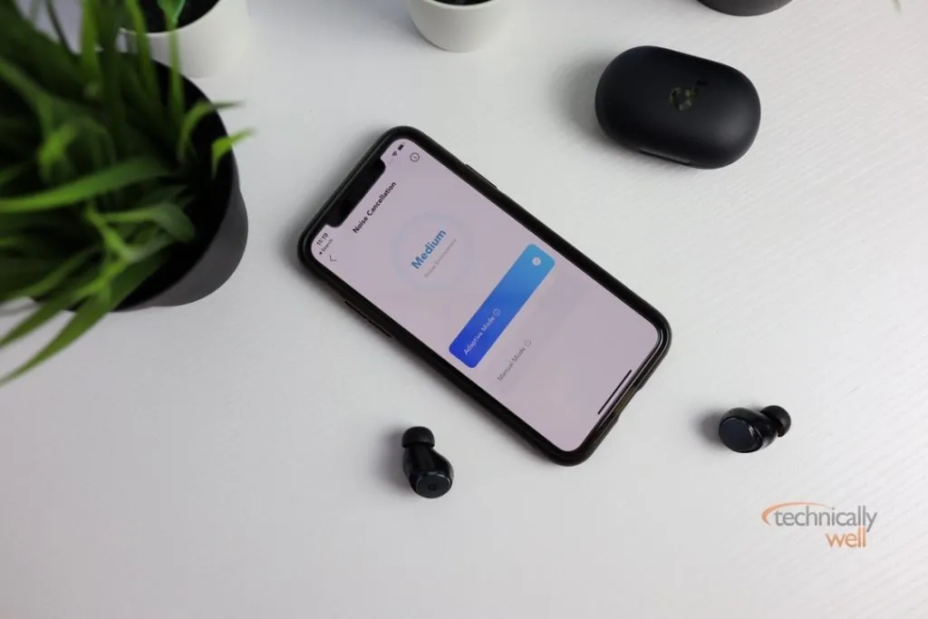 Soundcore Space A40 earbuds with app