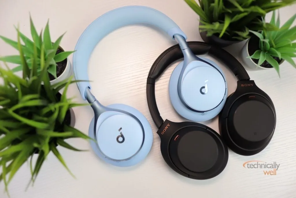 Soundcore Space One with Sony WH-1000XM4 headphones