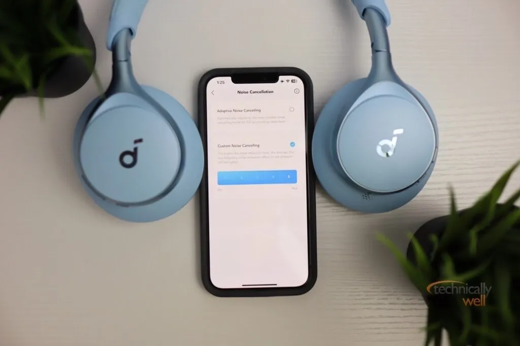 Soundcore Space One with Soundcore app