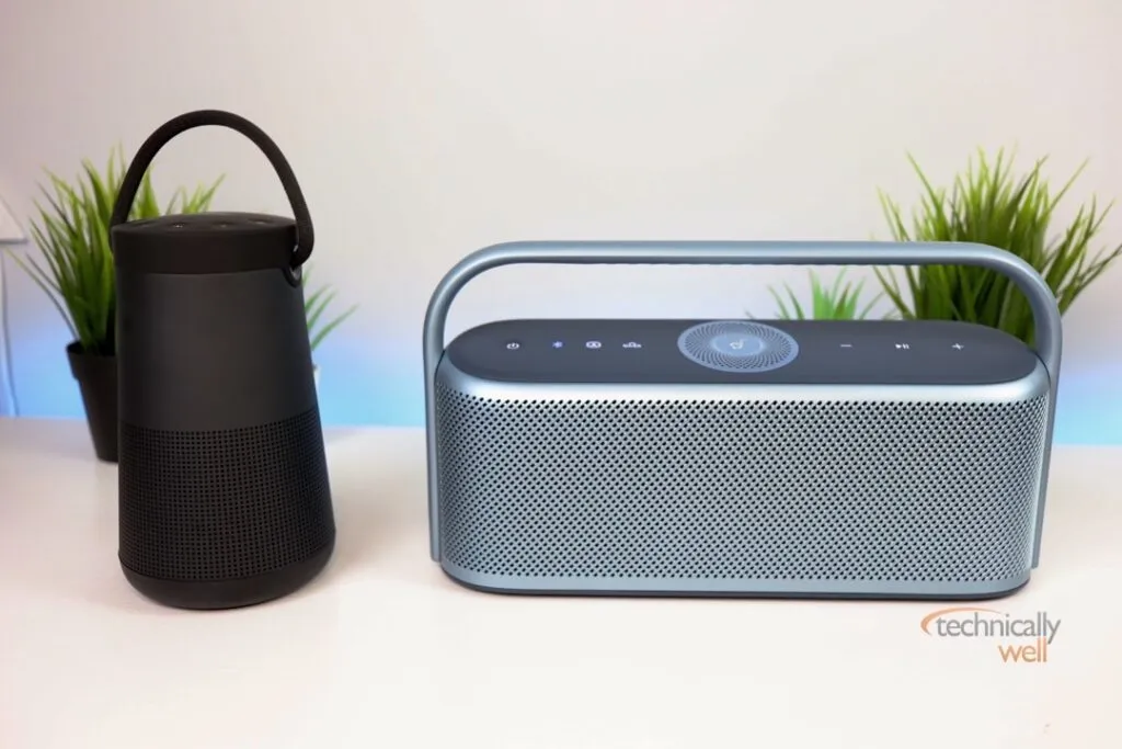 Bose Revolve+ II with Soundcore Motion X600 speaker