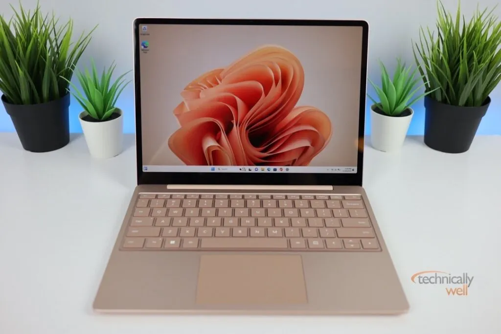 Microsoft Surface Laptop Go 3 open