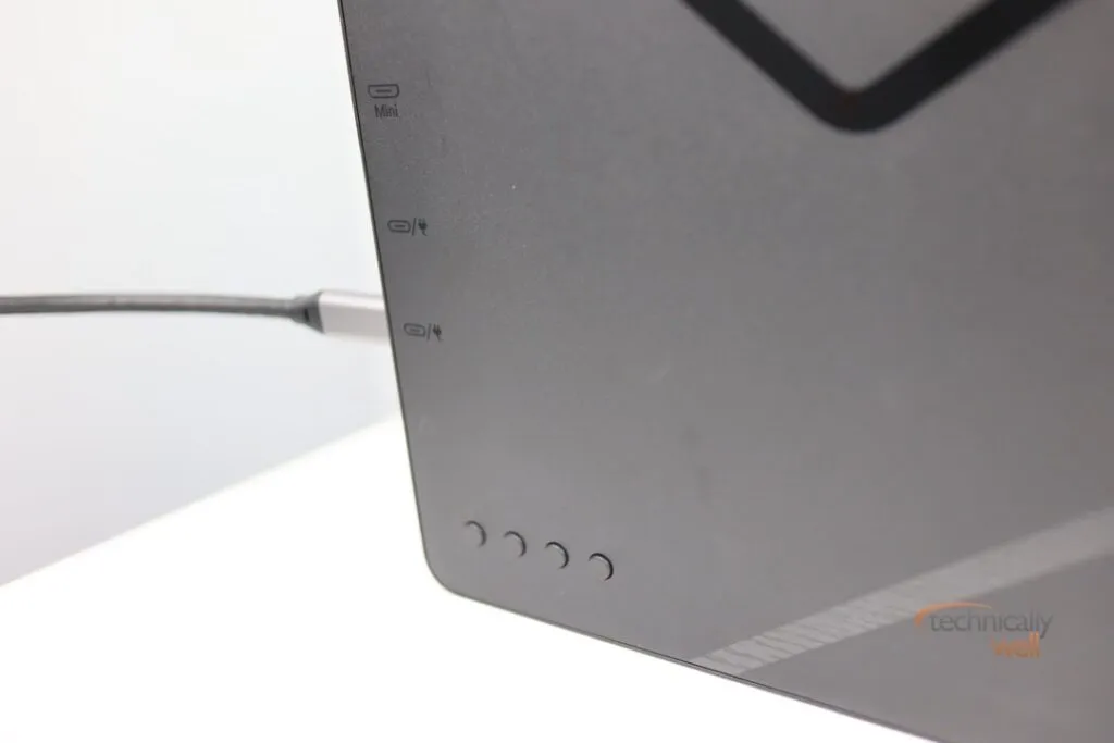 ELECROW Laptop Monitor CrowView built-in controls and input