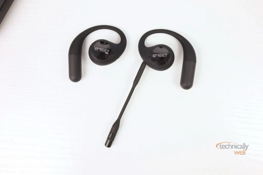 EMEET AirFlow with boom mic attached